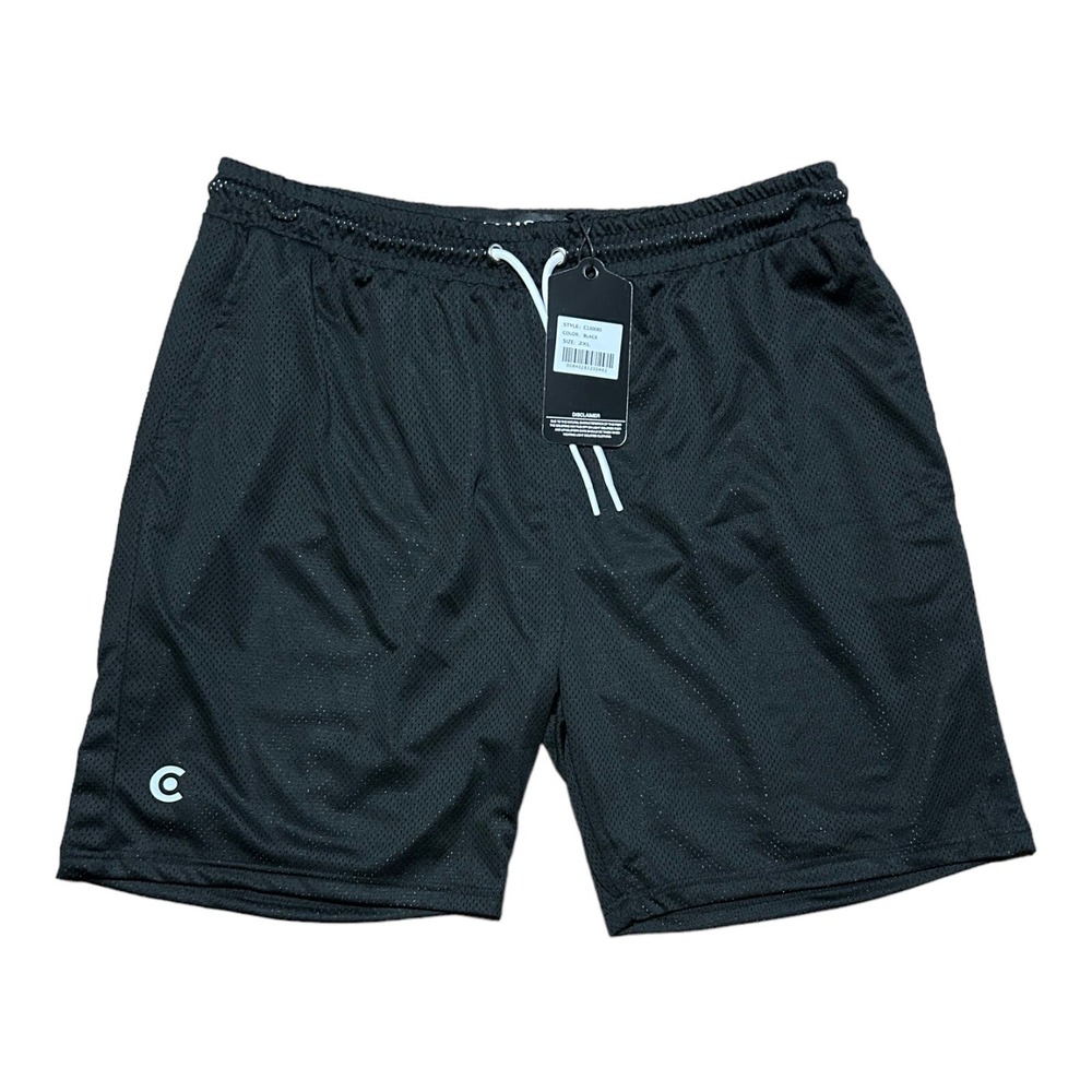 CDMG & Co Denim Aficionados Mesh Shorts Black Men's 2XL NWT